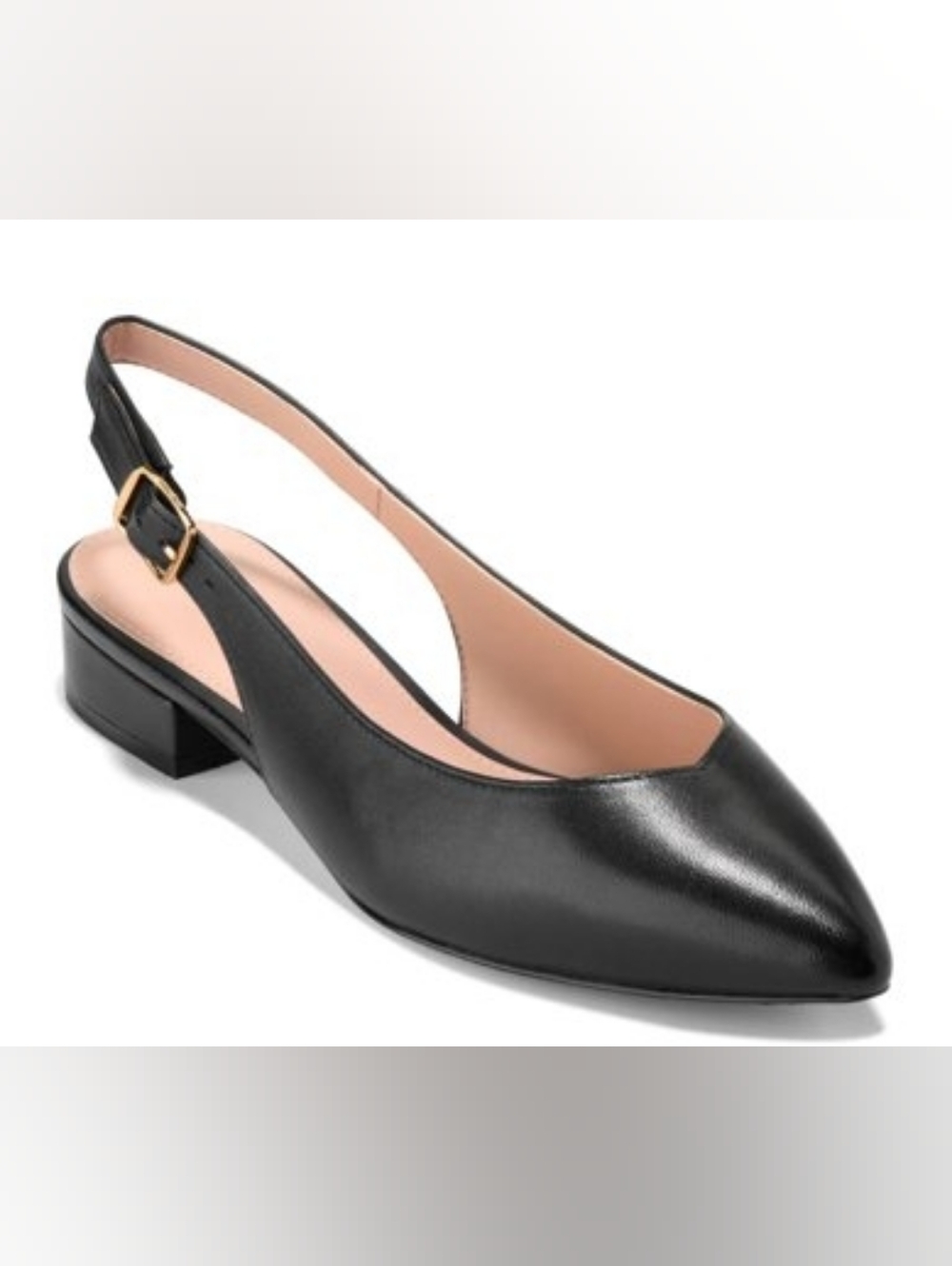 NEW COLE HAAN | $150 Mazie Leather Slingback Flats - Picture 2 of 6